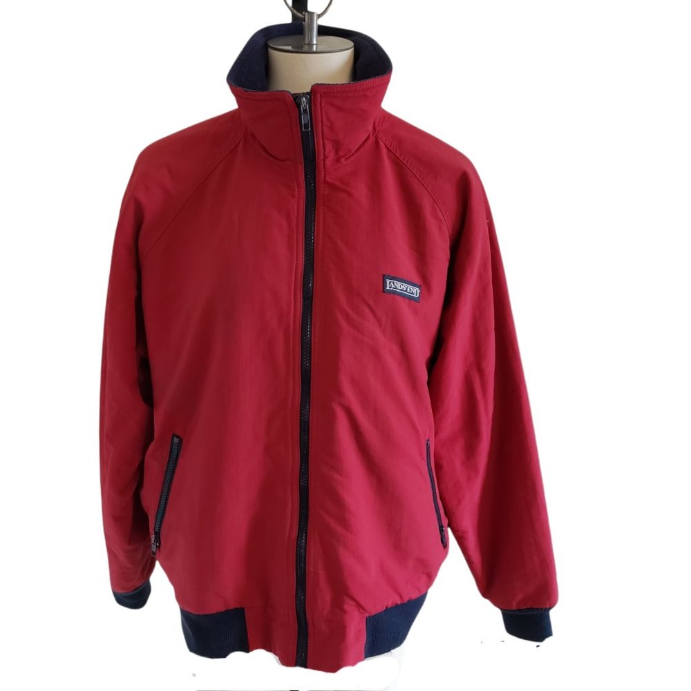 Red and Blue Sherpa Fleece Lined Classic Squall Jacket Size Medium Gilmore girls